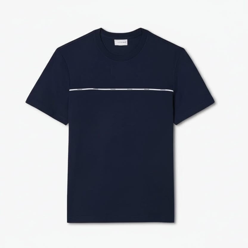 Trim Cotton Jersey T-SHIRT