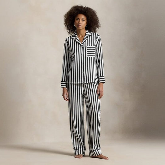 Polo Bear Cotton Sateen Pajama Set